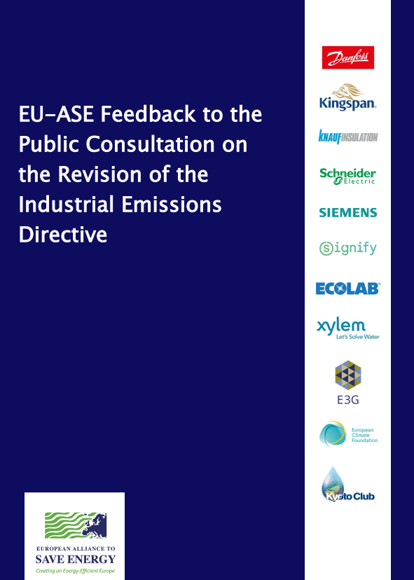 EU-ASE Feedback to the Public Consultation on the Revision of the Industrial Emissions Directive