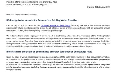 Energy-Water nexus in the Recast of the Drinking Water Directive
