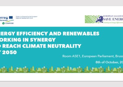 Energy Efficiency and renewables working in synergy to reach climate neutrality by 2050
