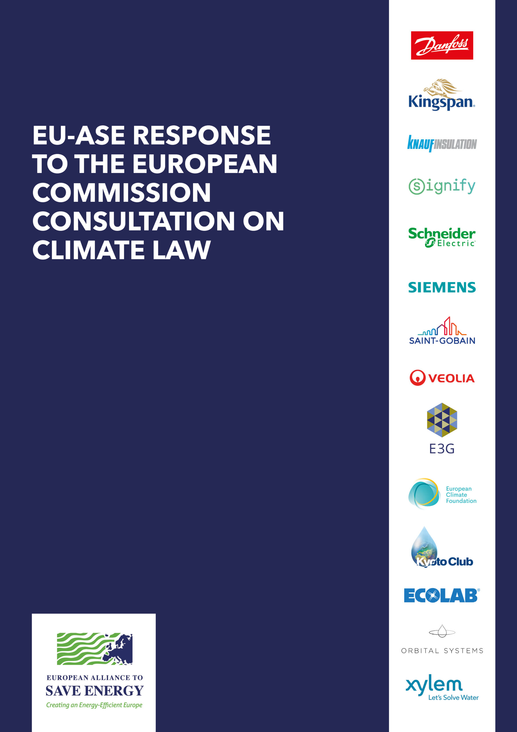 EU-ASE response to European Commission consultation on climate law