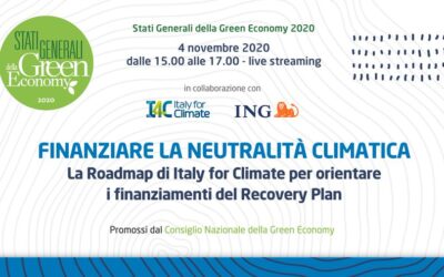 EU-ASE at Stati Generali Green Economy 2020 – Finanziare la neutralità climatica (Italy)