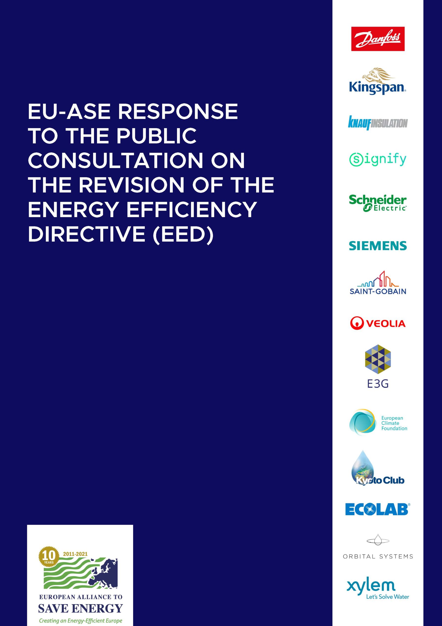 Response to the Public Consultation on the revision of the Energy Efficiency Directive