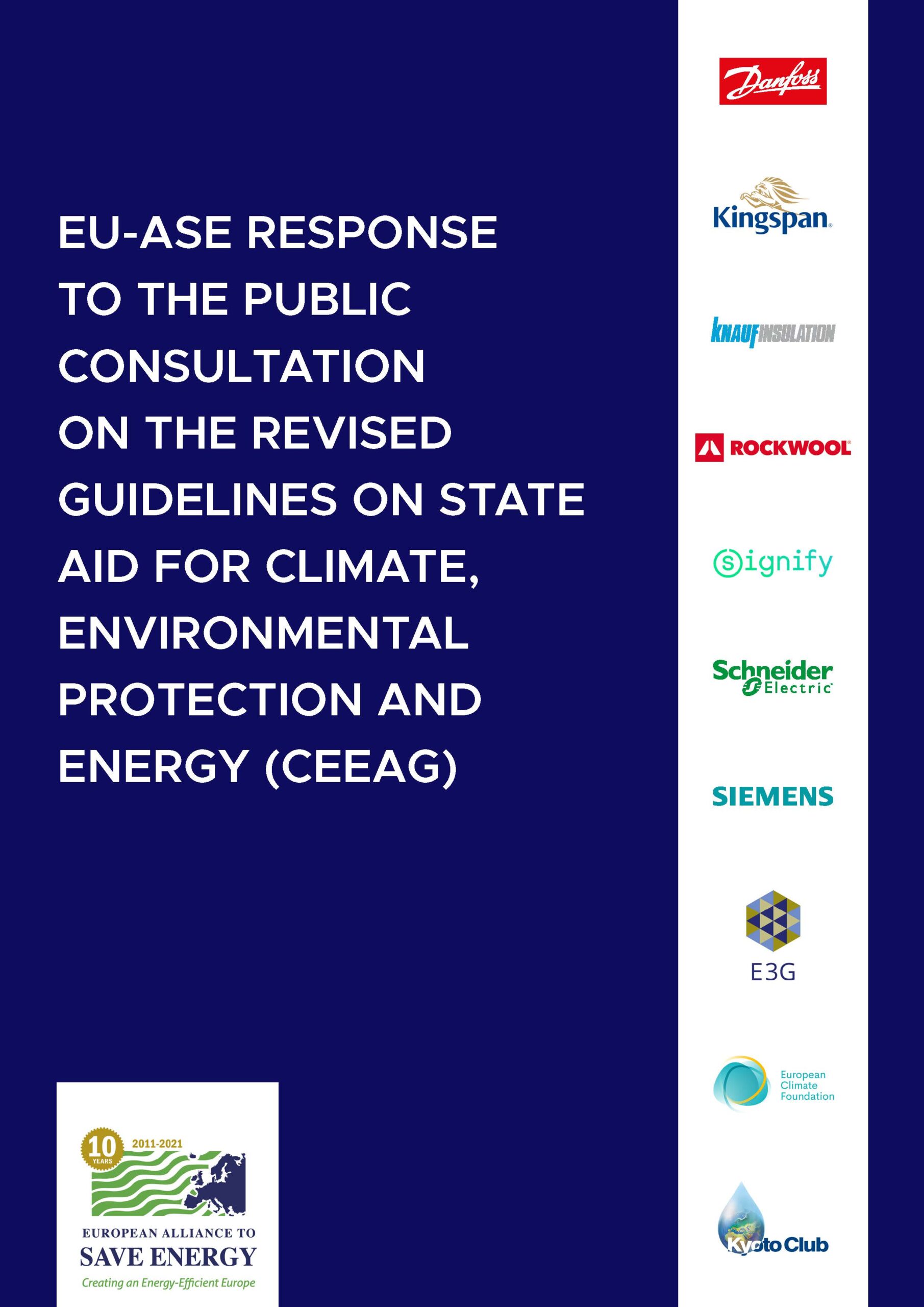 State Aid: Response to the public consultation on the CEEAG revision