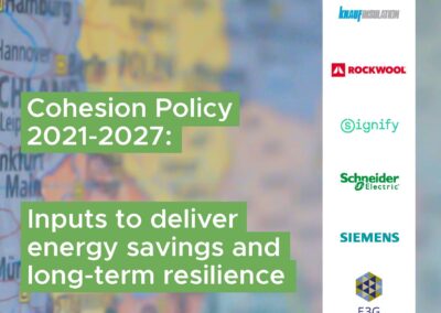 Cohesion Policy: Inputs to deliver energy savings and long-term resilience