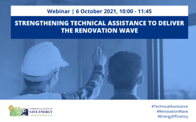 Strengthening technical assistance to deliver the Renovation Wave