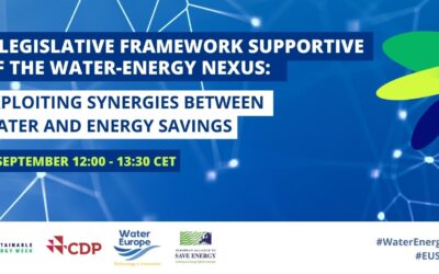 A legislative framework supportive of the water-energy nexus: exploiting synergies between water & energy savings, 22 Sept 2022