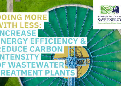 Doing more with less: Increase energy efficiency & reduce carbon intensity of wastewater treatment plants