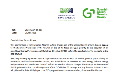 Business leaders call upon the Government of Spain to champion the Energy Performance of Buildings Directive (EPBD)
