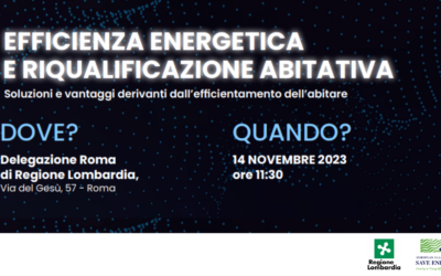 EU-ASE & Regione Lombardia event: Energy efficiency & housing renovation (Efficienza energetica e riqualificazione abitativa)