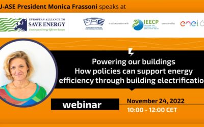 EU-ASE at Powering our buildings: how policies can support energy efficiency through building electrification