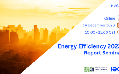 IEA’s Energy Efficiency 2023 Report Seminar (EU-ASE & IEA event)