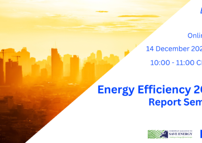 IEA’s Energy Efficiency 2023 Report Seminar (EU-ASE & IEA event)