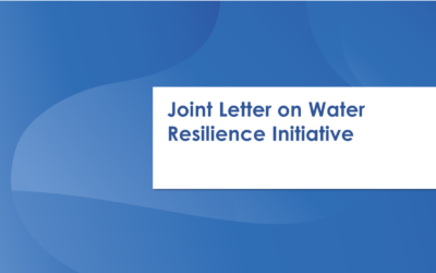 Joint Letter on Water Resilience Initiative