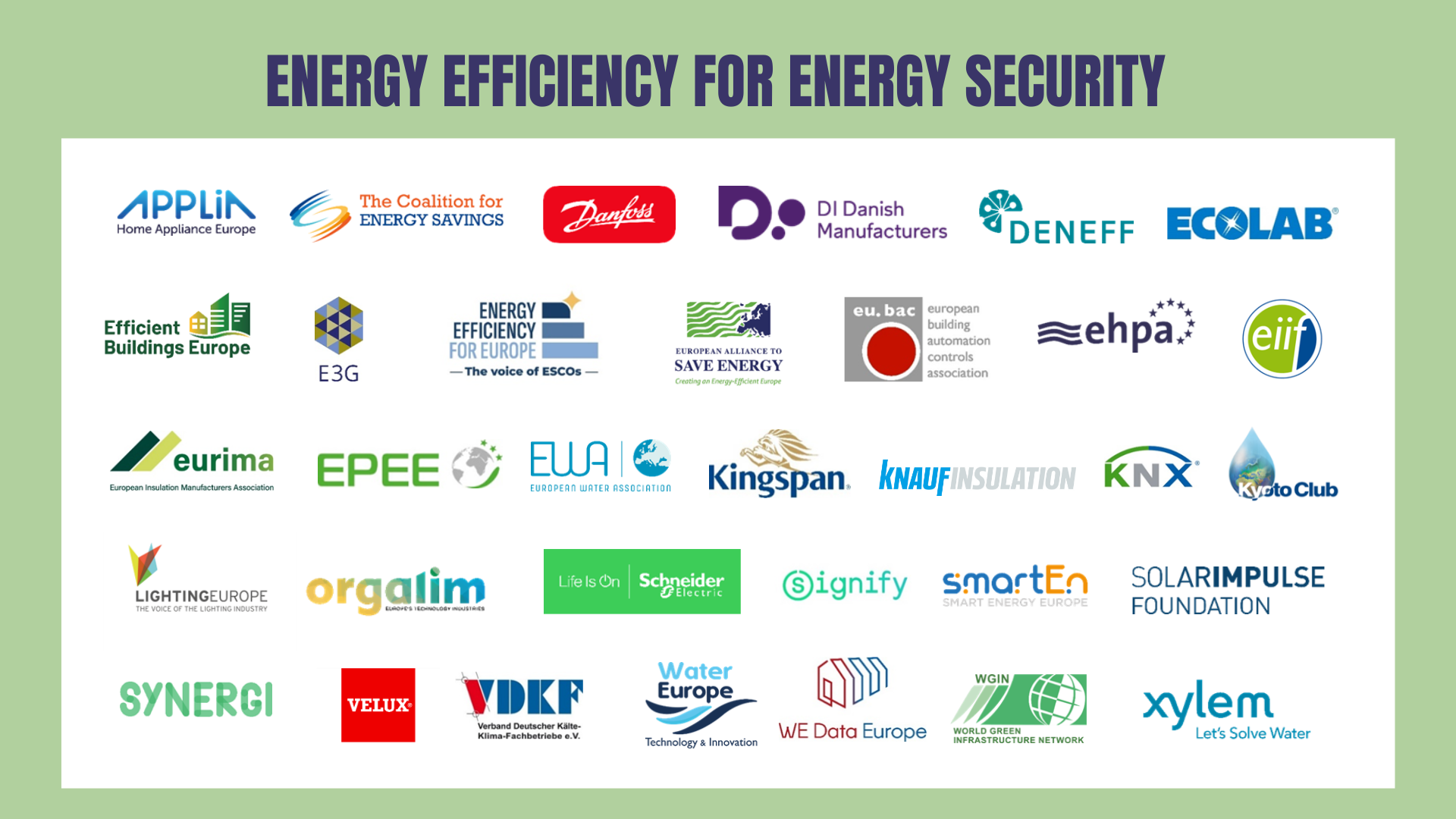 Energy Efficiency for Energy Security