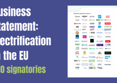 Business Statement on Electrification in the EU