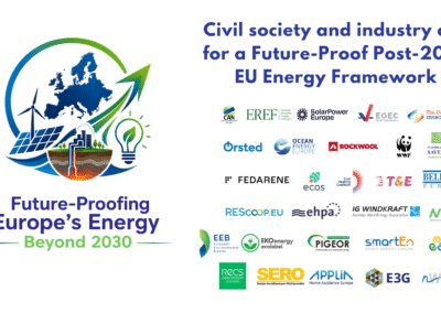 Civil society and industry call for a Future-Proof Post-2030 EU Energy Framework