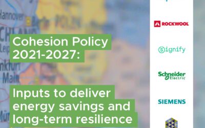 Cohesion Policy: Inputs to deliver energy savings and long-term resilience
