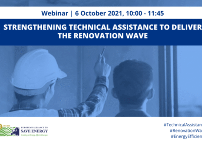 Strengthening technical assistance to deliver the Renovation Wave