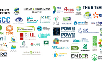 Unique gathering of organisations call for more ambitious climate targets