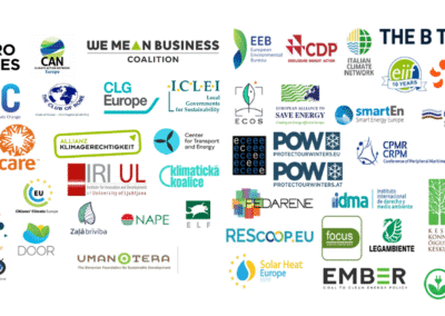 Unique gathering of organisations call for more ambitious climate targets