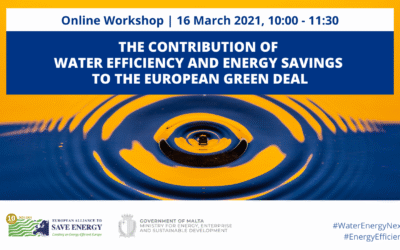 The contribution of water efficiency and energy savings to the European Green Deal