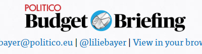 POLITICO Budget Briefing: Final Countdown