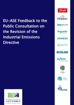 EU-ASE Feedback to the Public Consultation on the Revision of the Industrial Emissions Directive