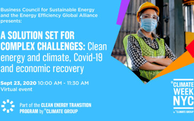 EU-ASE at Climate Week NYC 2020: A Solution Set for Complex Challenges