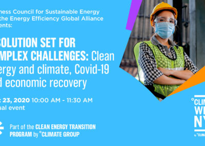 EU-ASE at Climate Week NYC 2020: A Solution Set for Complex Challenges