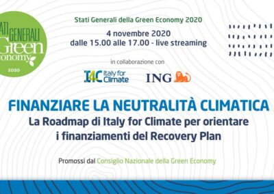 EU-ASE at Stati Generali Green Economy 2020 – Finanziare la neutralità climatica (Italy)