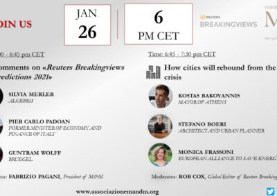 EU-ASE at M&M and Reuters Breakingviews Predictions 2021
